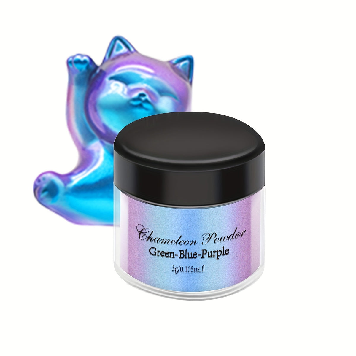 Chameleon Pigment Powder Set in 20 Mixed Colors, Color-Changing Craft Powder for Compatible Epoxy Resin Art, Decorative Jewelry, Coasters and Cup Projects