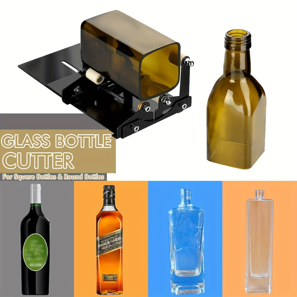Glass Bottle Cutter Tool Set, 12-Piece or 20-Piece Selections for Adult Decorative DIY Projects with Compatible Square and Round Wine or Beer Bottles