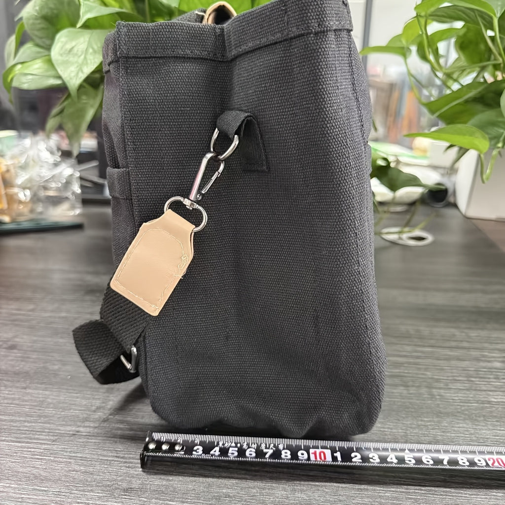 Compartment Shoulder Tote Bag with Listed Multi-Pocket Design and Carry Handles, Blue, White, Black and Pink Style Options for Everyday Errands and Casual Outings