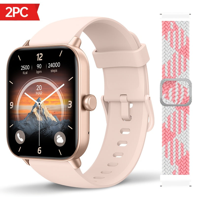 Sports Tracking Smartwatch by FAWEIO for Men and Women, 1.8-Inch Display with Call Answering and Making, 100+ Sports Modes and Pedometer for iPhone and Android