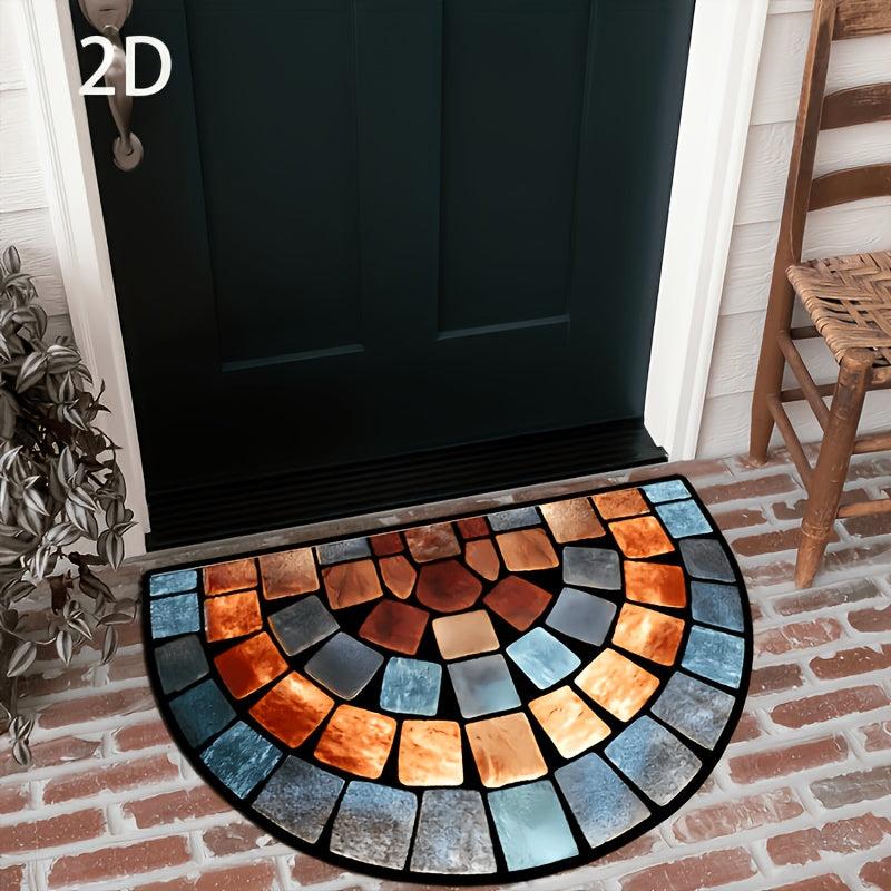 Art Design Indoor Doormat with Flat 2D Styling and Listed Soft Surface, Decorative Floor Mat in 40 x 60, 50 x 80 or 60 x 90 cm Sizes for Home Room Accents