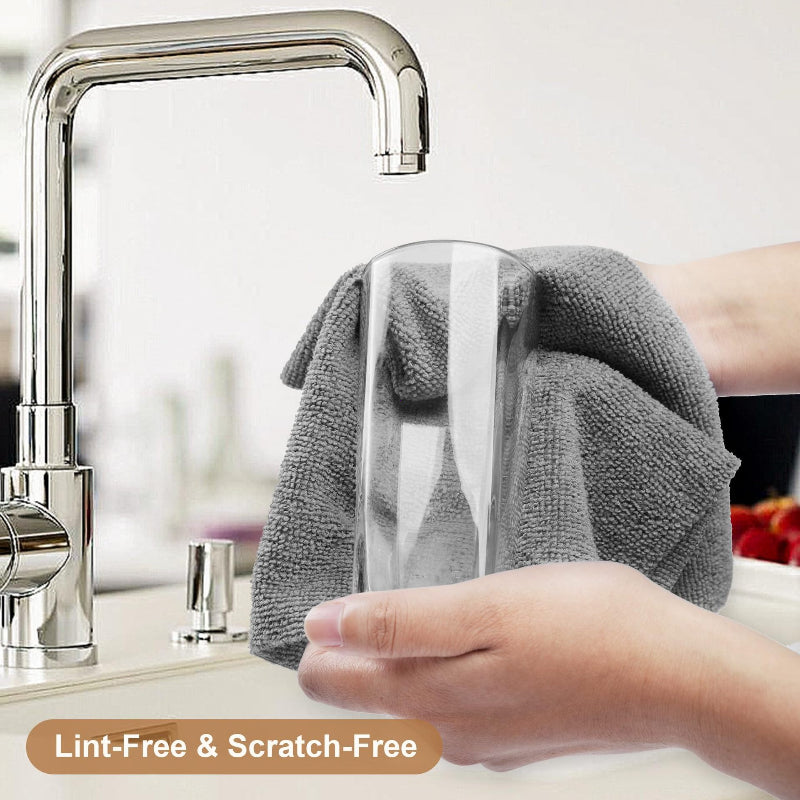 Reusable Paper Towel Roll with 50 Microfiber Cleaning Sheets, 170 GSM Woven Kitchen Dish Cloths for Everyday Household Wiping and Scrubbing