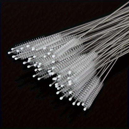 Five-Piece Straw Cleaning Brush Set for Compatible Drinking Straws, Narrow Tubes and Water Bottle Crevices, Long Kitchen Brushes for Everyday Manual Cleaning