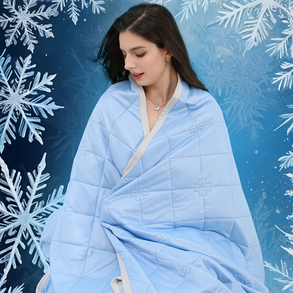 Acrylic Knit Blanket with Lightweight Feel, Single Home Layer in Five Colors and Throw, Twin XL, Queen or King Sizes for Sofa Lounging and Bedroom Use