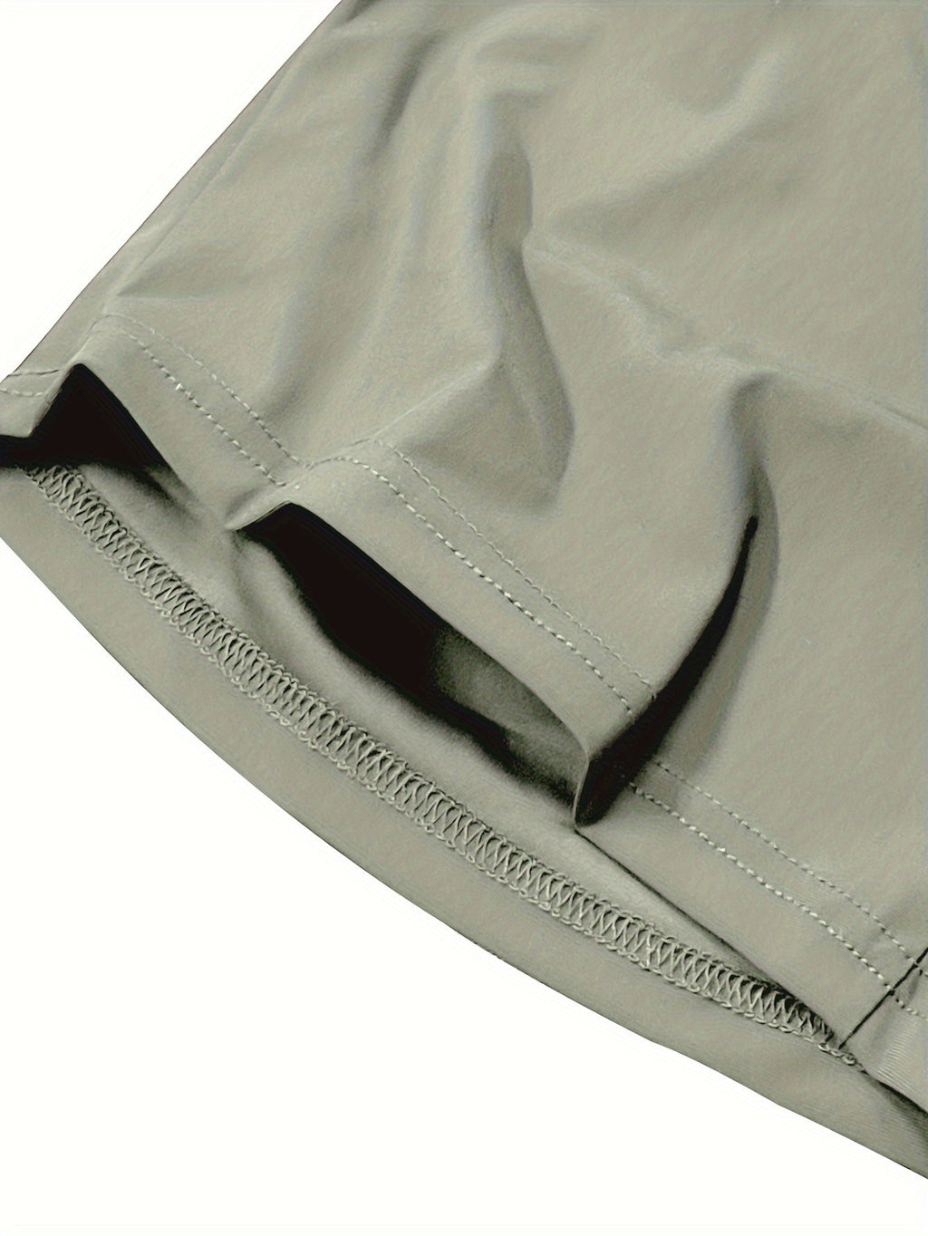 Men's Stretch Shorts with Drawstring Waist and Zippered Pockets, 85% Polyamide and 15% Elastane Fabric in Eight Color-Style Labels for Casual Summer Wear