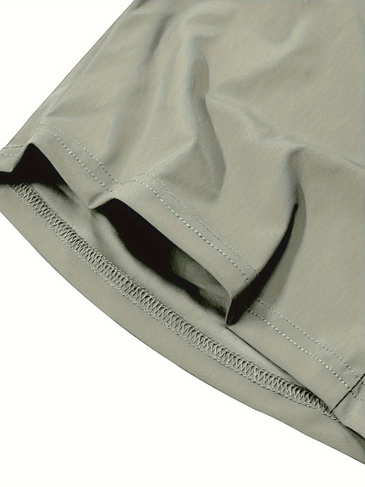 Men's Stretch Shorts with Drawstring Waist and Zippered Pockets, 85% Polyamide and 15% Elastane Fabric in Eight Color-Style Labels for Casual Summer Wear