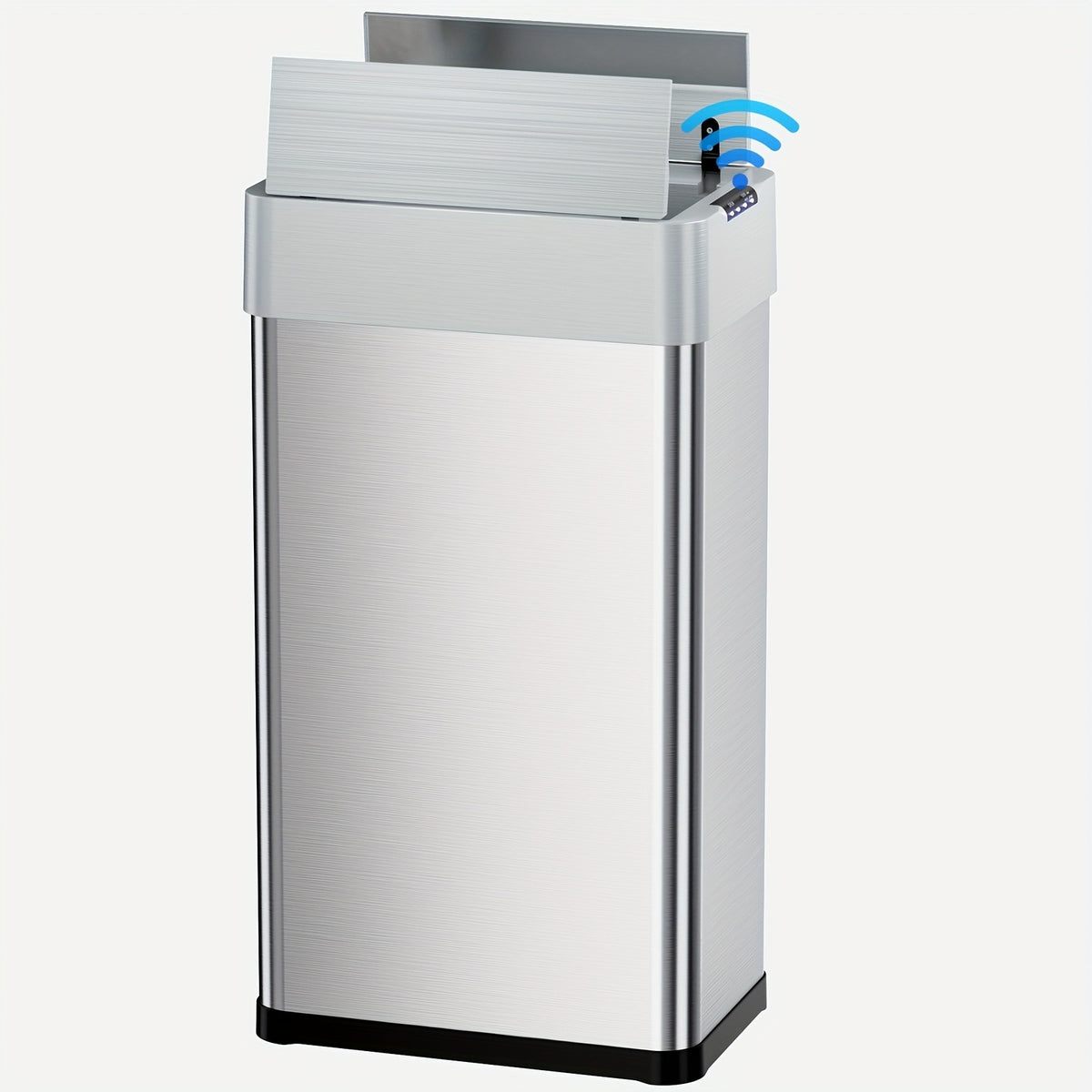 Large Capacity Motion Sensor Trash Can with Automatic Lid, 13.21 to 21.13 Gallon Model Options with Single or Wing Opening for Kitchen and Household Waste