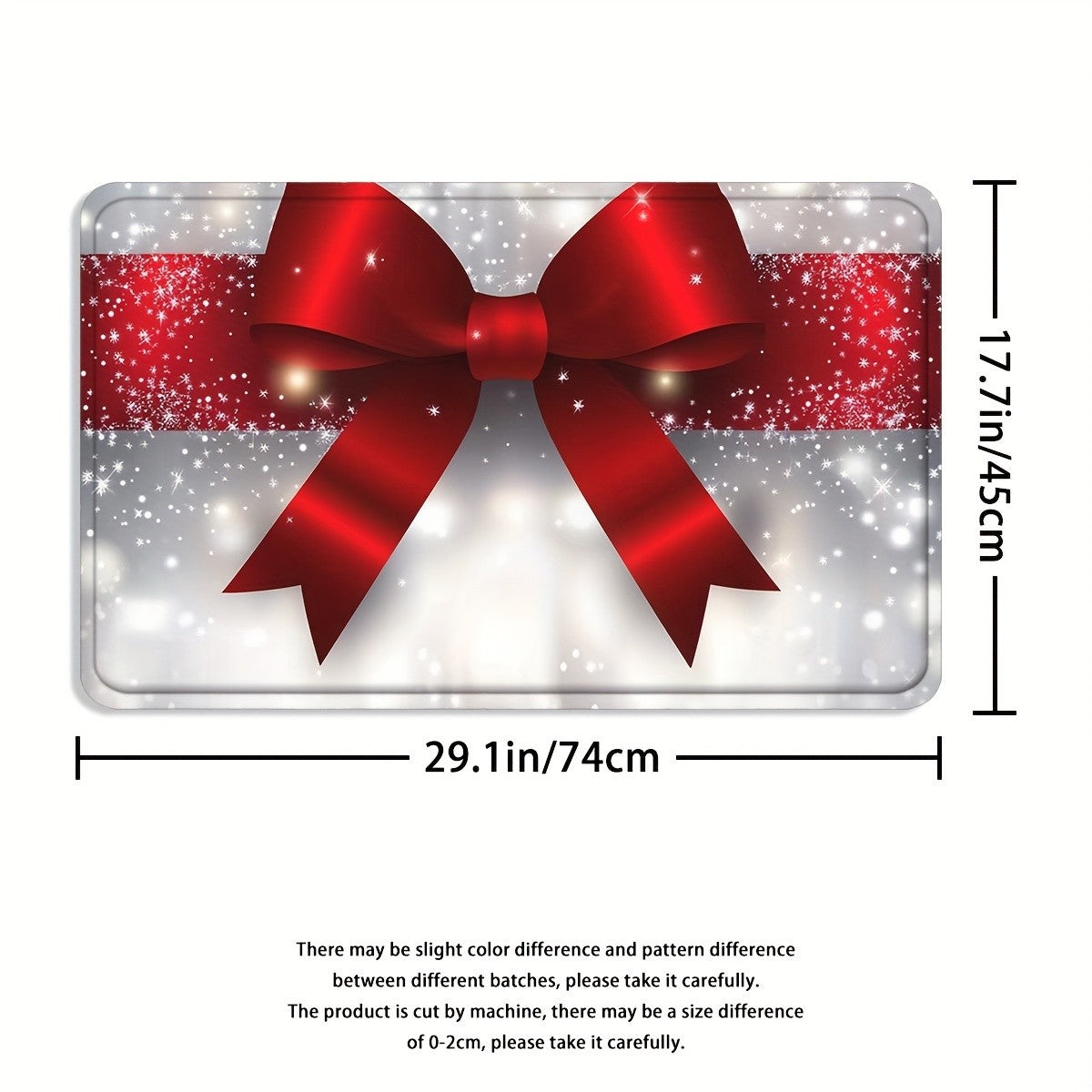 Christmas Shower Curtain Set with 12 Hooks, Four-Piece Merry Christmas Bathroom Decor with Polyester Curtain, Bath Mat, U-Shaped Mat and Toilet Lid Cover
