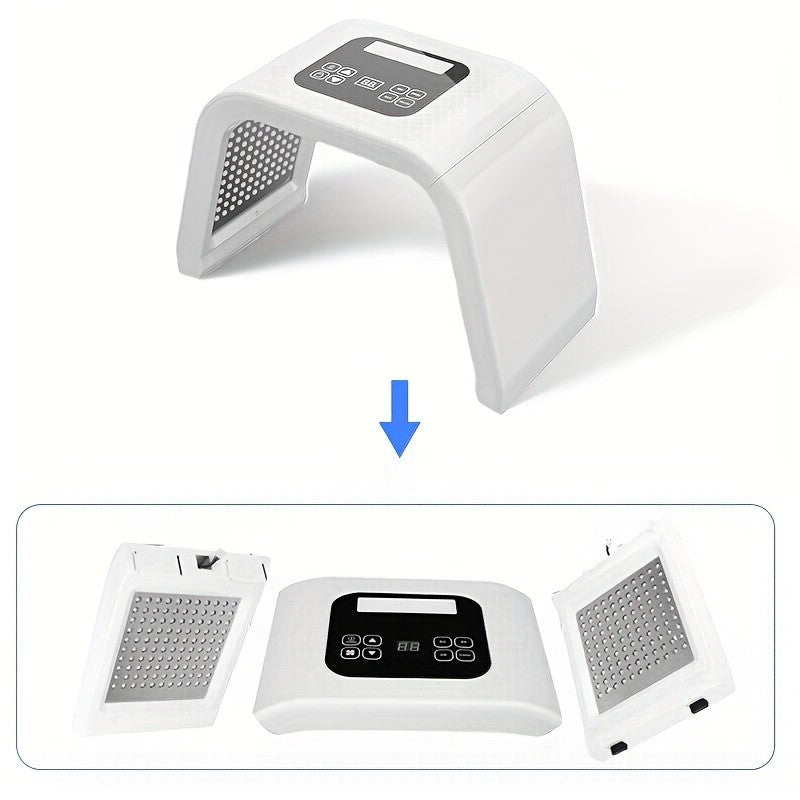 Square or Folding LED Skin-Care Device with Listed Seven-Color Design, Multifunction Beauty Equipment for Instruction-Guided Home Care and Thoughtful Gift Ideas