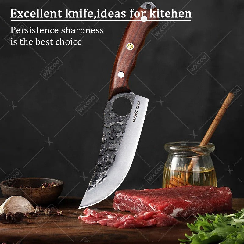 Compact Kitchen Knife Set for Everyday Ingredient Preparation, Listed 5Cr15MoV Stainless Steel Blades with Two- and Four-Piece Style Options