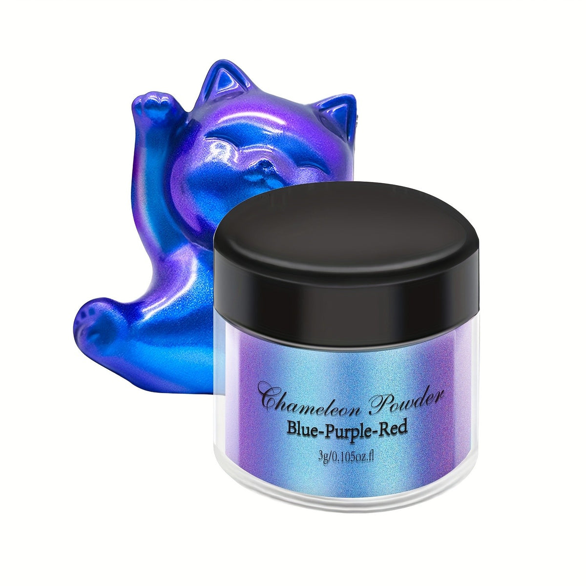 Chameleon Pigment Powder Set in 20 Mixed Colors, Color-Changing Craft Powder for Compatible Epoxy Resin Art, Decorative Jewelry, Coasters and Cup Projects