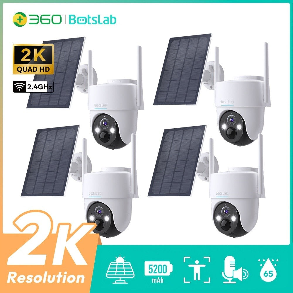 2K WiFi Outdoor Security Camera with Color Night Vision, Human Detection and Two-Way Audio, W313 Solar Listings and W302 No-Solar Model Option