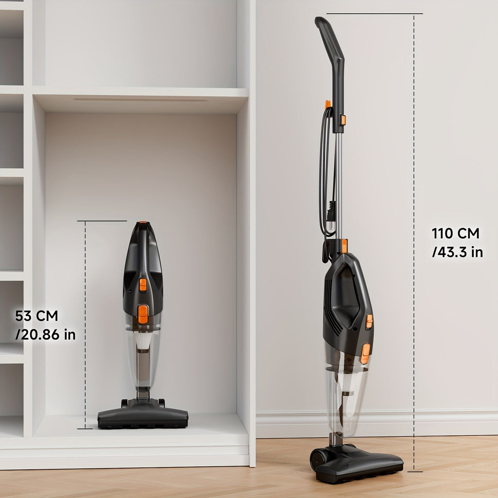 Convertible Stick Handheld Vacuum with Listed 6-in-1 Basic Design, 5.18lb Weight, Washable HEPA Filter, Dust Cup and Crevice Tool in Four Home Cleaning Color Options