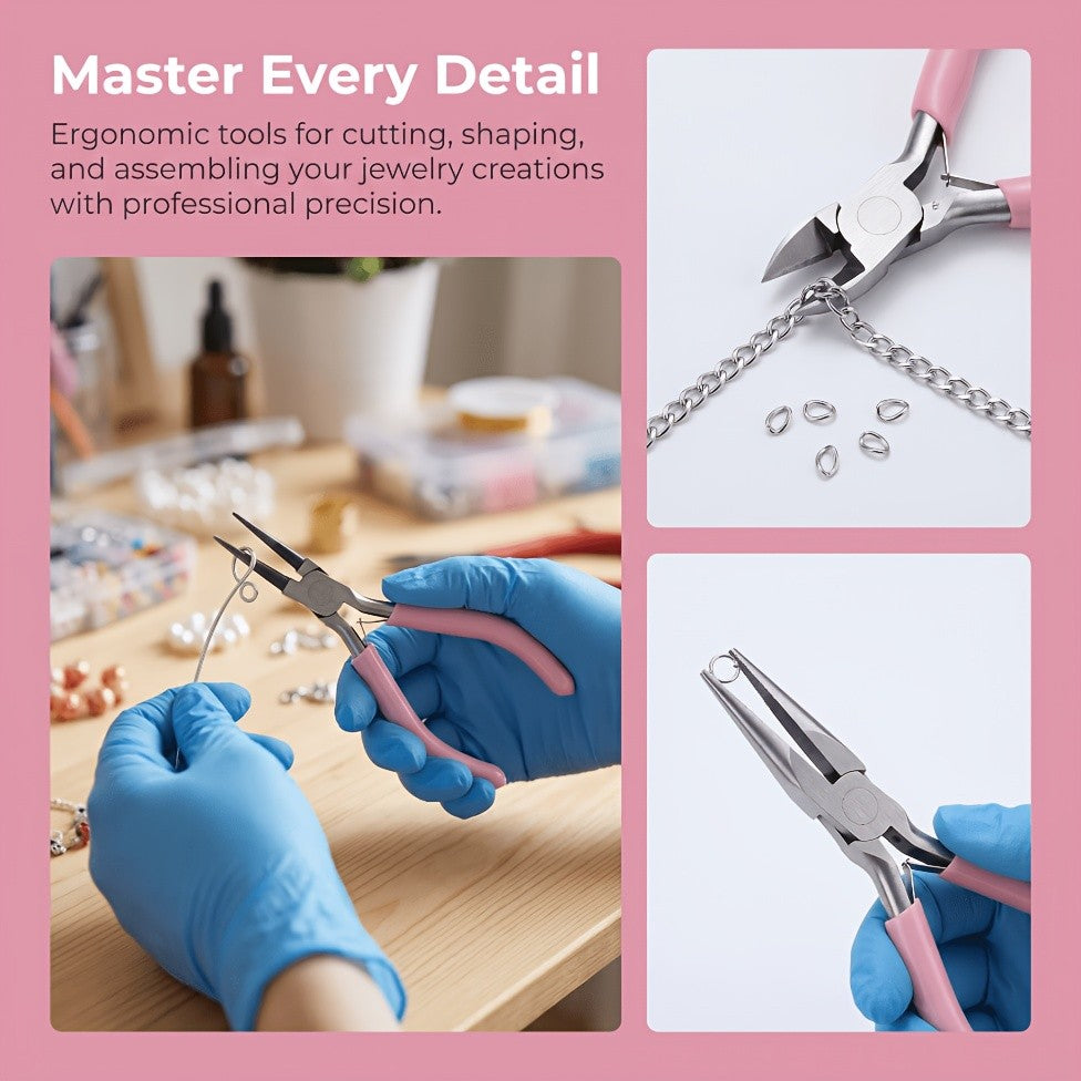 Beaded Jewelry Making Kit for Beginners, Listed 2456-Piece Assortment with Metal Accessories, Fringe and Crafting Tools for DIY Bracelets, Necklaces and Handmade Gifts