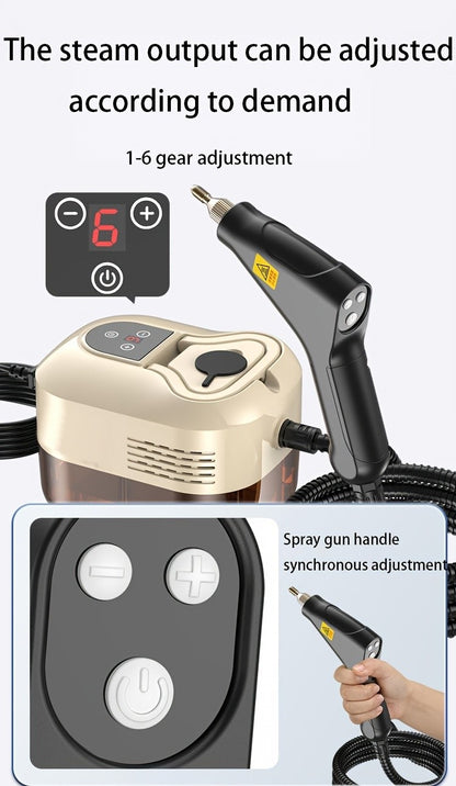 Portable Steam Cleaning Machine with Seven Named Model Options, Handheld Household Cleaner for Compatible Kitchen Surfaces, Sofa Fabrics and Carpet Care