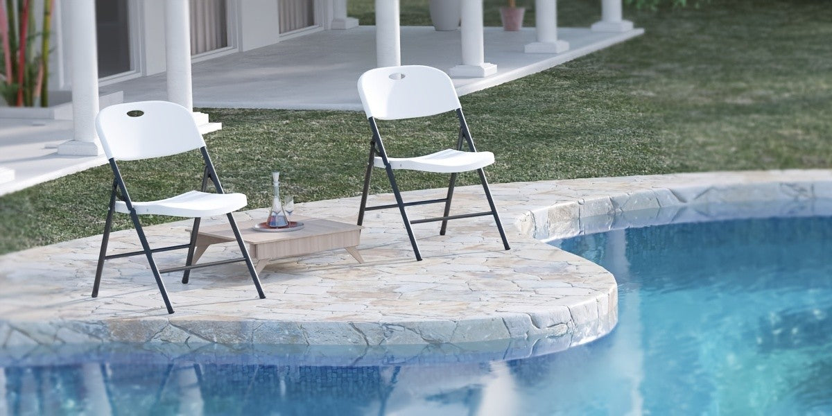 Folding Chairs Type C in Four, Eight or Ten-Pack Options, Foldable Guest Seating with Listed PP Plastic for Dinner Parties, Events and Home Gatherings