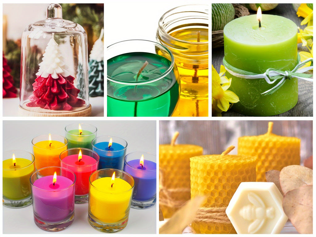 Liquid Candle Dye, Oil-Based 22-Color Selection with Mixed Color Label and 0.34oz Reference for Compatible Wax and Adult DIY Candle Making