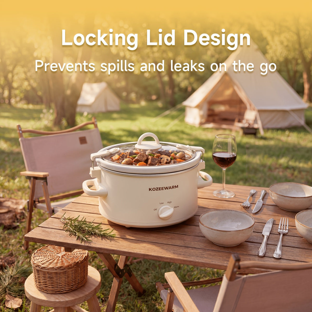 Manual Slow Cooker with 1.5QT or 4QT Capacity Options, Removable Stoneware and Listed Warming Setting for Home Meal Preparation in Six Size and Color Choices