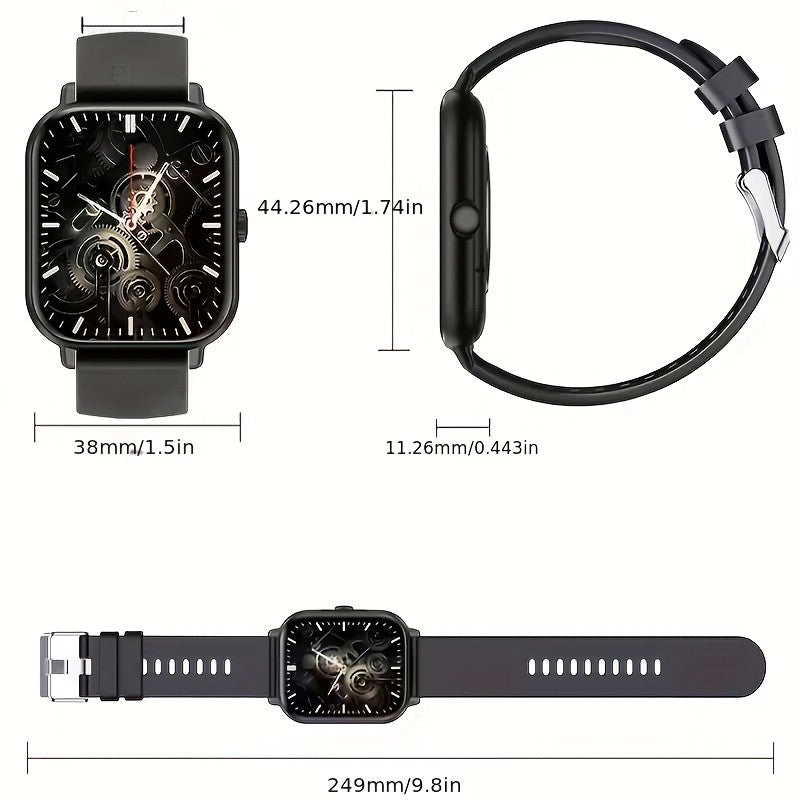 Voice Assistant Smart Watch for Men and Women, Wireless 5.4 Unisex Smartwatch with Call Answering, Voice Command Remote Control, Music Control, Fitness Tracker for iPhone Android, Couple's Set Options