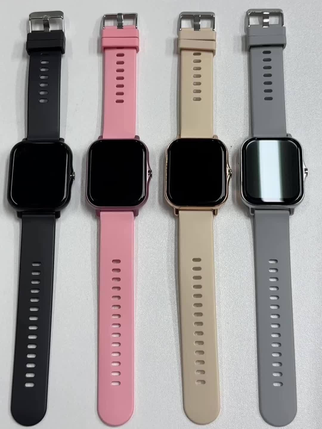 TFT Touchscreen Calling Smartwatch with Listed 1.83-Inch Display, 180mAh Battery, TPU and Steel Straps, Camera and Music Functions in Four Color Options