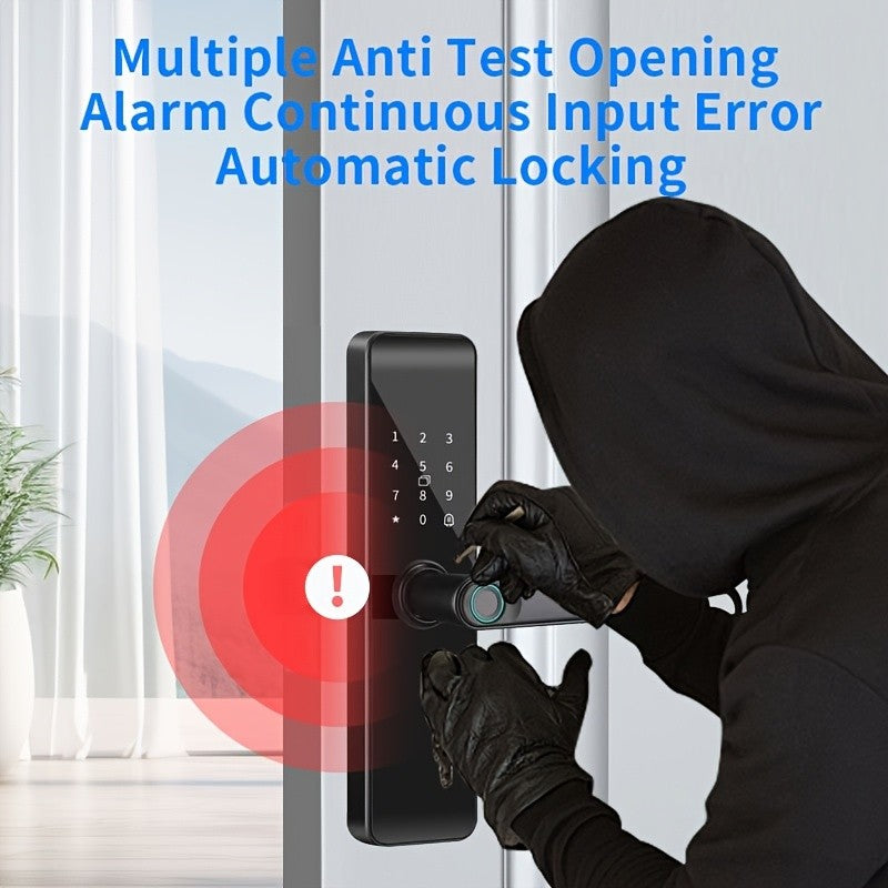 Fingerprint Door Lock with Wide-Angle Camera & Keypad, Biometric Keyless Entry Lock, WiFi Smart Lock with App, for Homes, Rentals, Offices & Hotels, Multiple Models