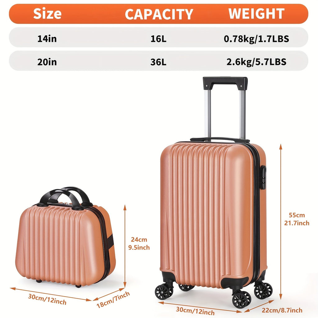 Two-Piece Travel Luggage with Hardside Spinner Suitcase References, Eight Variant Choices and Selected 20-Inch Case Plus Backpack Options for Trip Packing