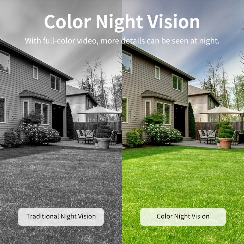 Indoor Window Security Camera with Listed 6MP Imaging, 2.4GHz and 5GHz WiFi, Full-Color Night Vision and Motion or Human Detection, One- or Two-Piece Options