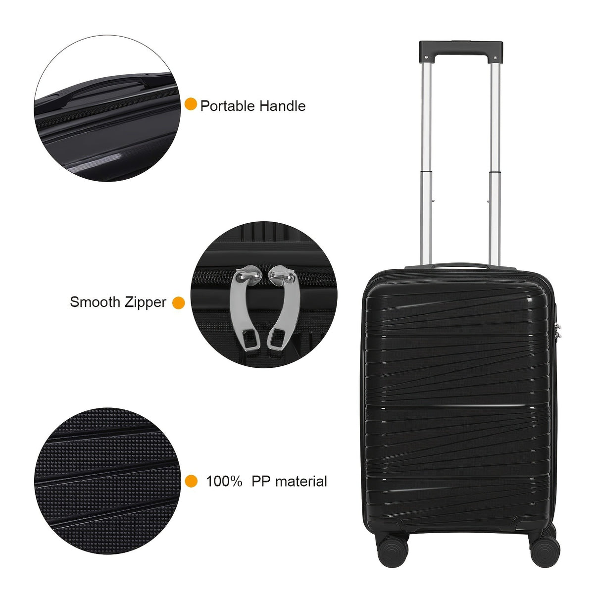 Two-Piece Travel Luggage with Hardside Spinner Suitcase References, Eight Variant Choices and Selected 20-Inch Case Plus Backpack Options for Trip Packing