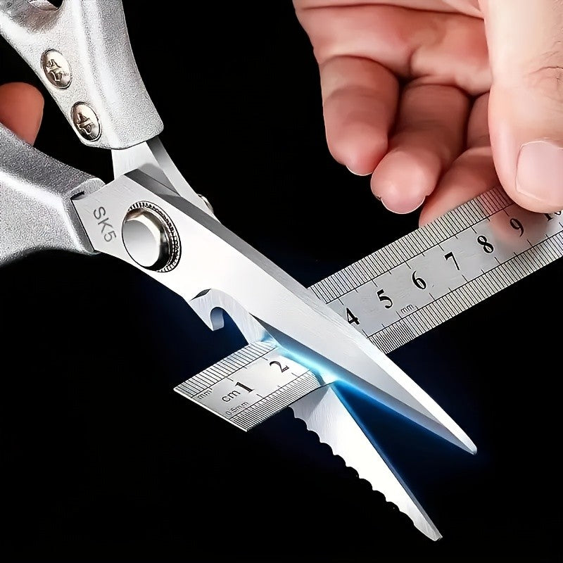 8.5-Inch Kitchen Scissors for Everyday Food Preparation, Cooking Shears with Listed SUS304 Stainless Steel Blades in One- or Two-Pair Options
