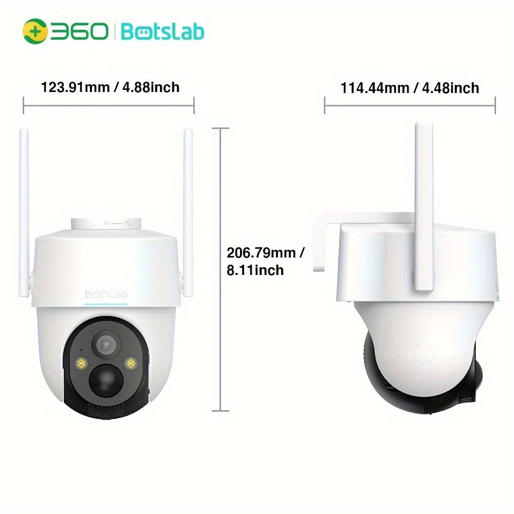 2K WiFi Outdoor Security Camera with Color Night Vision, Human Detection and Two-Way Audio, W313 Solar Listings and W302 No-Solar Model Option