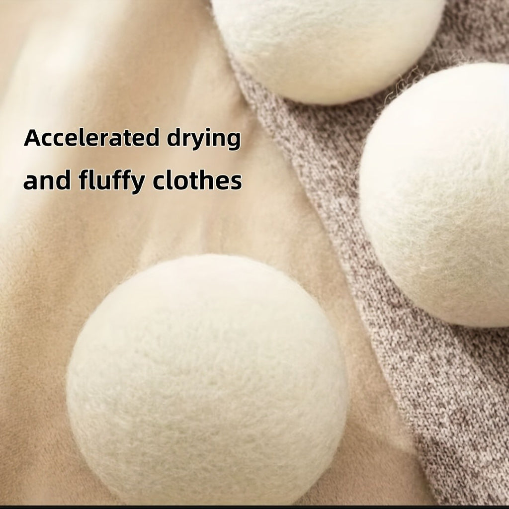Wool Dryer Balls 9-Pack with Listed 5cm Size, Reusable Laundry Drying Accessories for Compatible Clothes Dryer Loads and Everyday Household Fabric Care