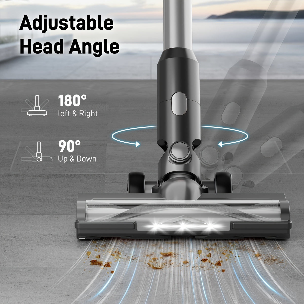 Stick and Handheld Vacuum Cleaner for Home with Corded and Cordless Listings, Eight Option Labels for Hard Floors, Carpets and Everyday Pet Hair Cleanup