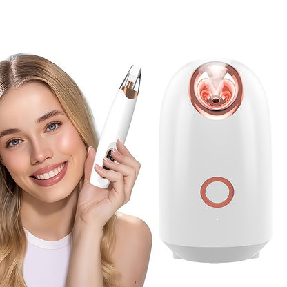 At-Home Facial Steamer Options for Personal Skin Care, Portable, Upgraded and Flagship Models with Listed Rotatable Arm and Accessory References