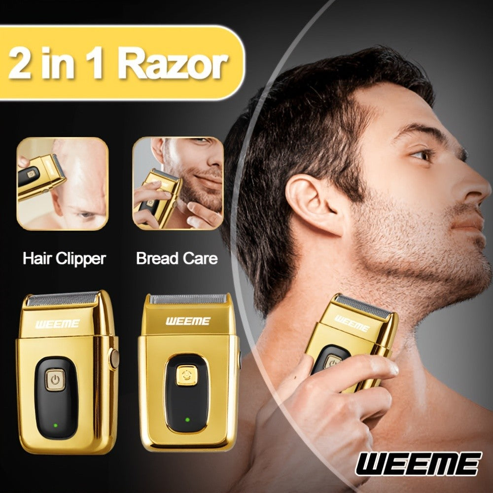 WEEME Hair Clipper and Beard Trimmer Set with USB-Rechargeable Wording, Battery Level Indicator and Comb Attachments, 810B2306C Option for Men's Home Grooming