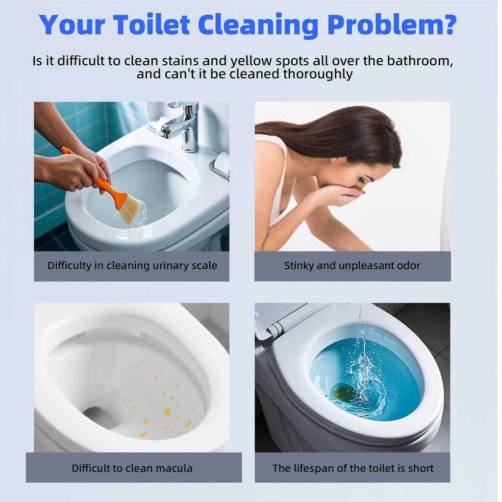 Blue Toilet Cleaning Tablets with Listed Ocean Fragrance, Automatic Toilet Bowl Cleaner Blocks in 24, 32, 48, 64 and 105-Count Options for Bathroom Care