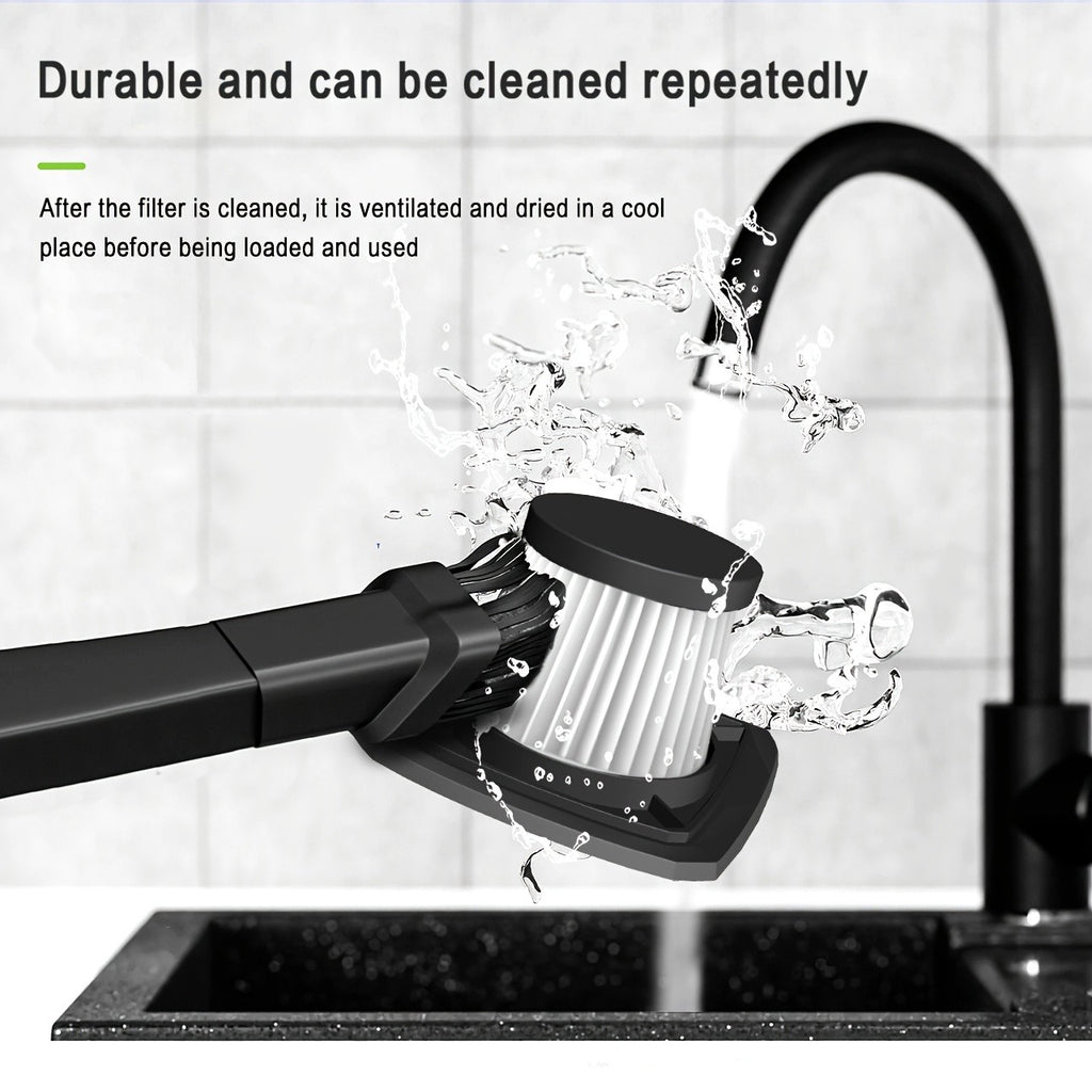 Handheld Vacuum Cleaner Cordless, USB Charging Mini Car Vacuum with Powerful Suction and Multi-Nozzle Kit, Portable Hand Vacuum for Car, Home, Office and Pet Hair Cleaning