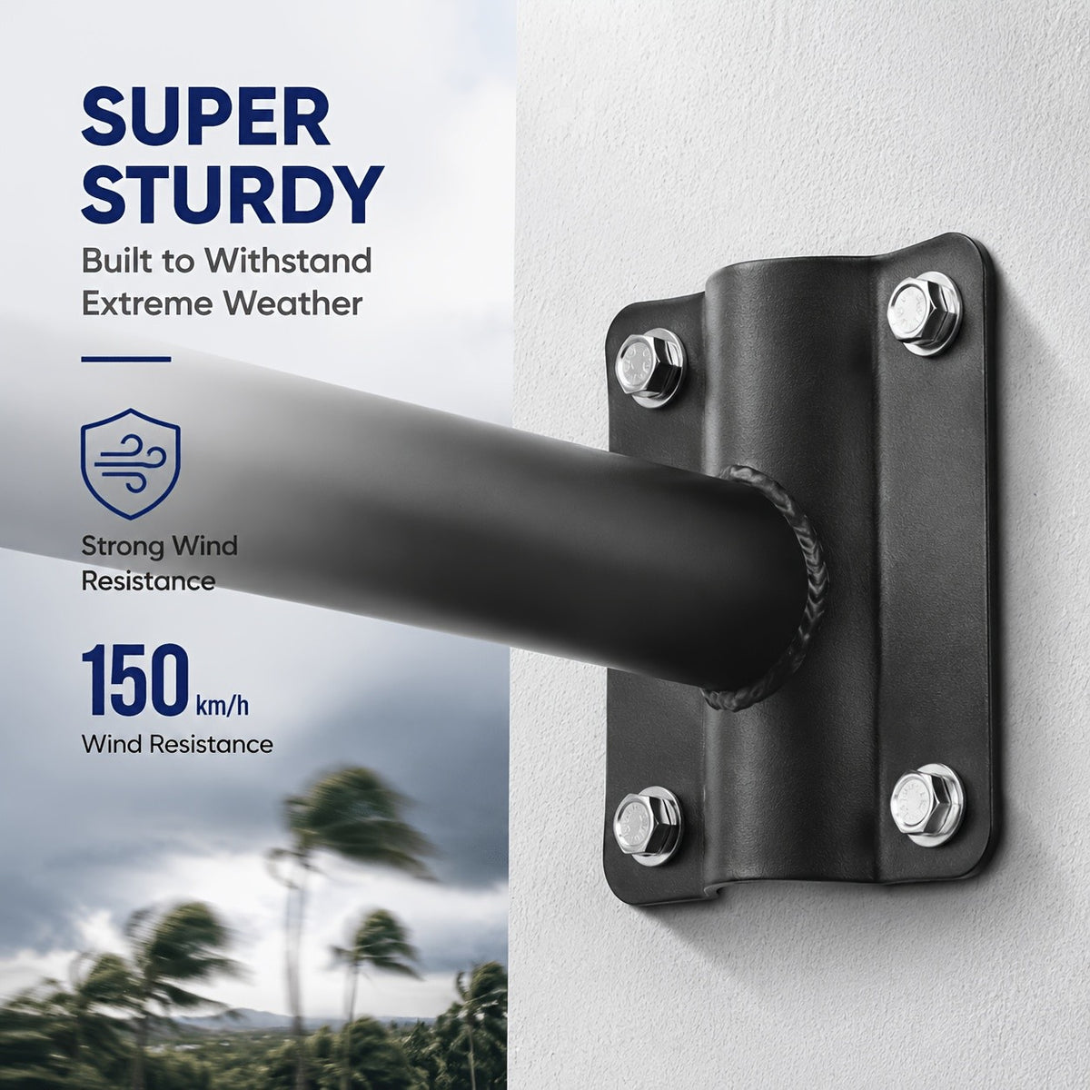 Solar Street Light with Motion Sensor and Remote Control, Matte Black Single-Pack 270, 360 or 800 LED Options with 6500K and Three Lighting Mode References