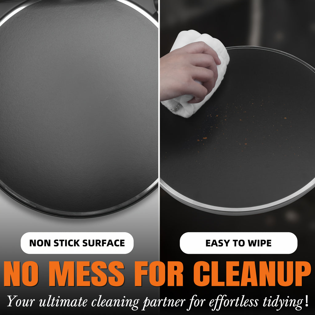 Electric Quesadilla Maker with Listed 9.5-Inch Size, Six-Wedge Design, Extra-Filling Wording and Non-Slip Feet for Home Grilled Cheese Meals in Red or Graphite