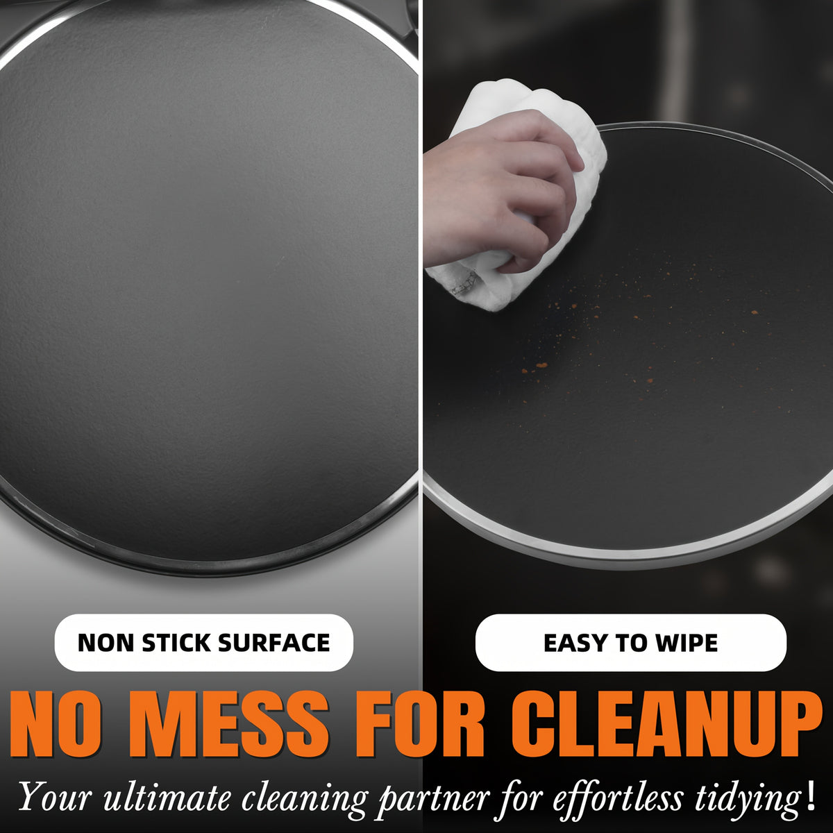 Electric Quesadilla Maker with Listed 9.5-Inch Size, Six-Wedge Design, Extra-Filling Wording and Non-Slip Feet for Home Grilled Cheese Meals in Red or Graphite