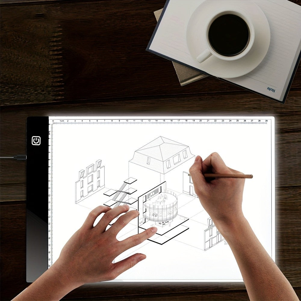 Saker LED Tracing Light Pad, Stepless Dimmable Copy Board in A2, A3, A4 or A5 Sizes with Power Cord for Drawing, Calligraphy and Diamond Painting