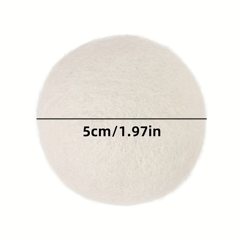 Wool Dryer Balls 9-Pack with Listed 5cm Size, Reusable Laundry Drying Accessories for Compatible Clothes Dryer Loads and Everyday Household Fabric Care