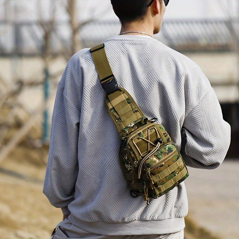 MOLLE Tactical Hiking Backpack with Multiple Compartments, Listed Two-Piece Set for Outdoor Gear Organization, Camping, Trekking and Adventure Travel