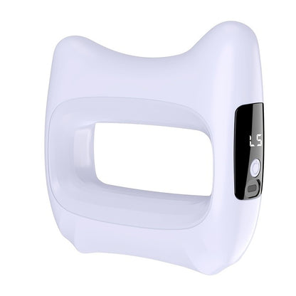 Massage Ring with Belt in Yellow and White, Pink or Light Purple, Multifunctional Body Massage Tool for Instruction-Guided Waist and Back Self-Care