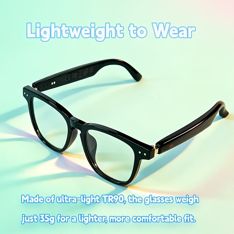 164-Language Smart Translation Glasses with Music Playback, Phone Calls and AI Voice Assistant, Unisex Audio Eyewear for Travel and Everyday Conversations