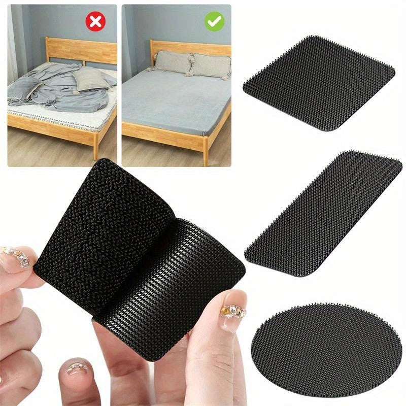 Adhesive Hook-and-Loop Fastener Patches in Round, Square or Rectangle Shapes, Nylon and Polyester Pair Packs for Compatible Carpet and Household Fabric Projects