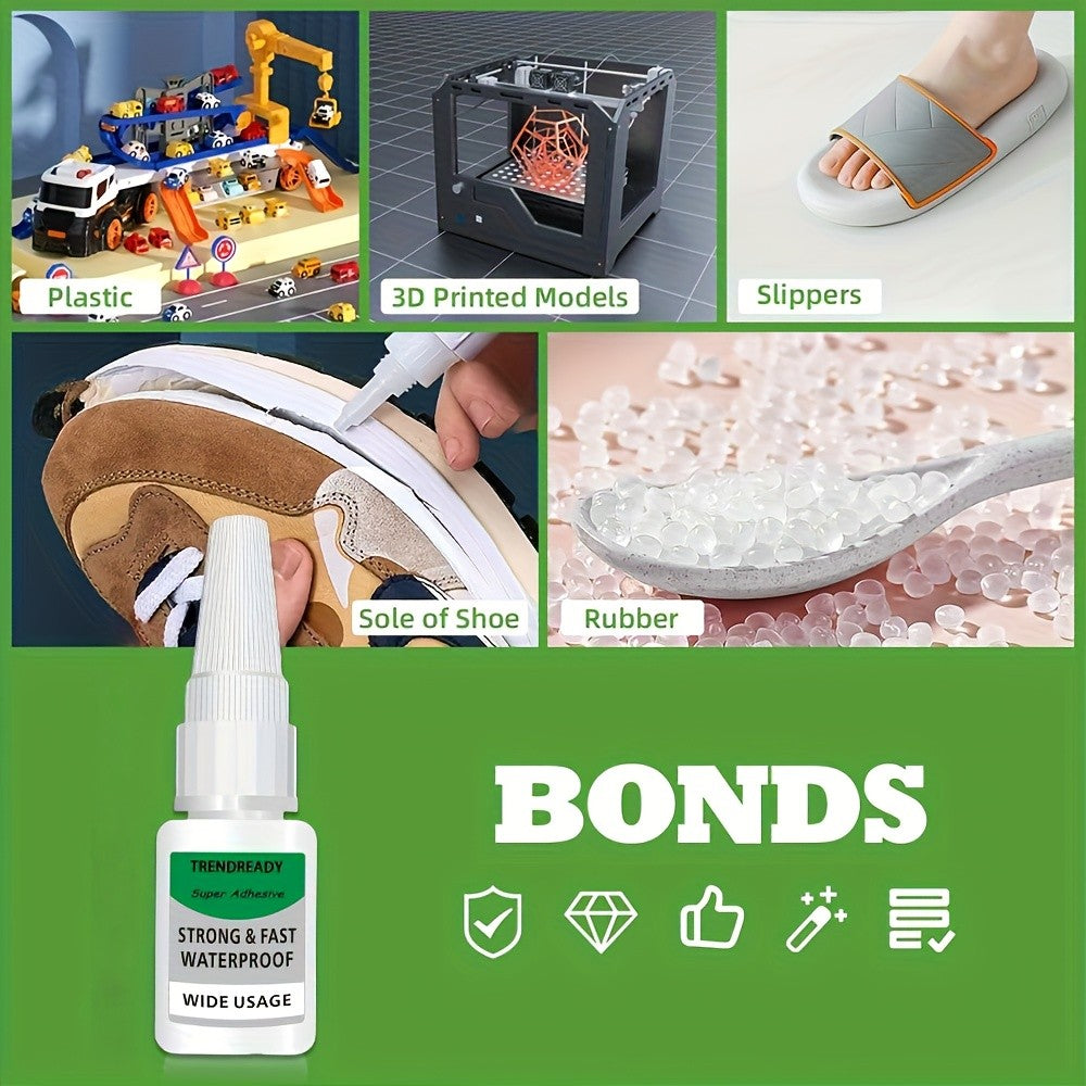 Craft Glue Multipack in Four or Eight-Piece Options for Compatible Ceramic, Wood, Plastic, Leather, PVC and Rhinestone Decoration or DIY Repair Projects