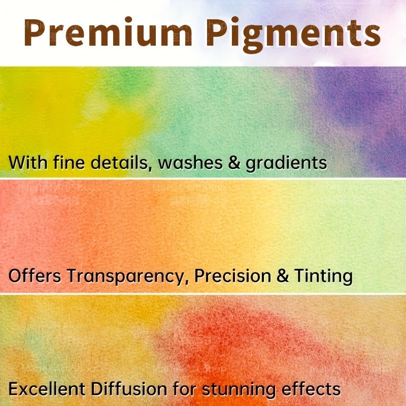 Pearl Shimmer Watercolor Paint Set, 180 Solid Colors with Metallic Color-Shifting Effects for Adult Artists, Sketching, Handmade Cards and Creative Crafts