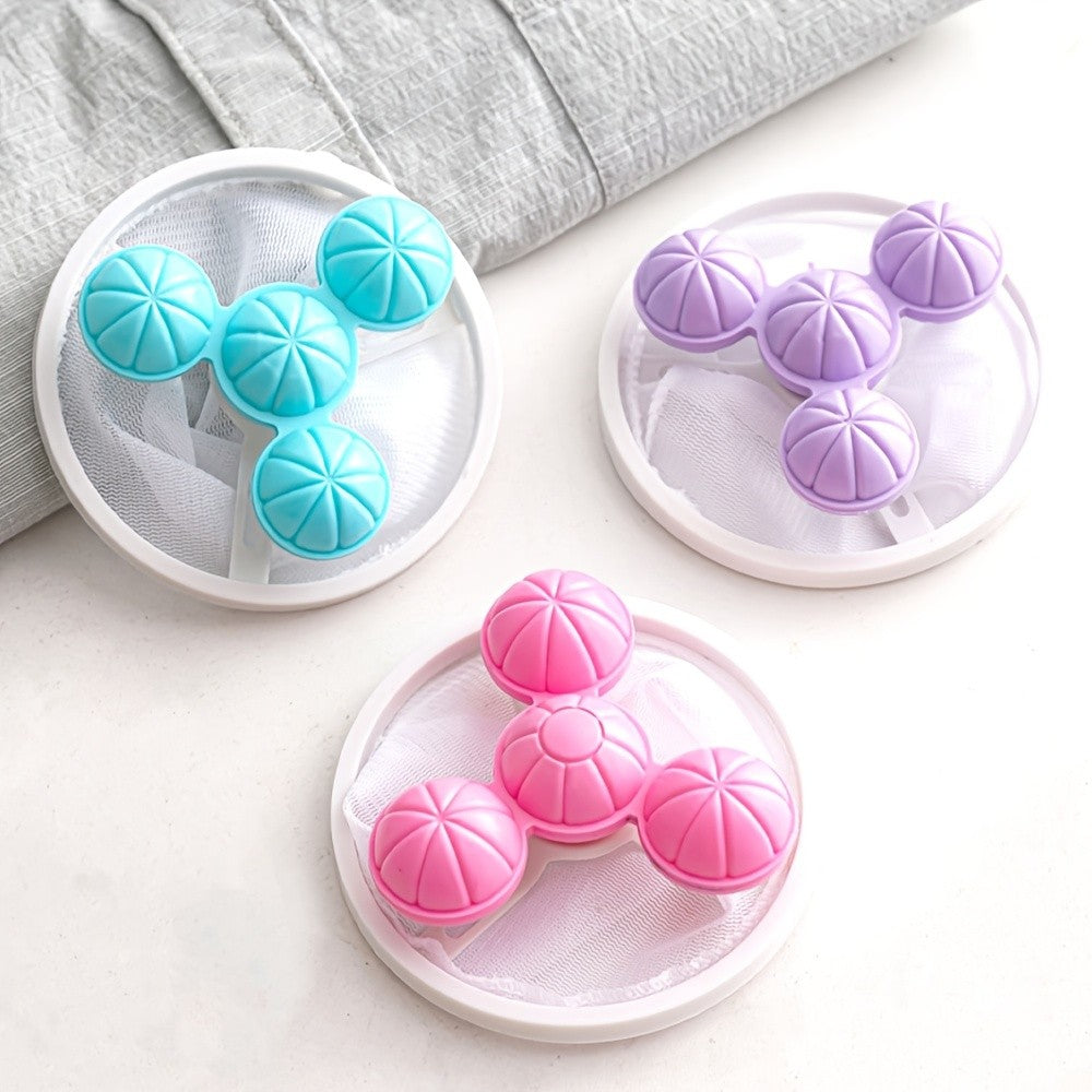Floating Laundry Lint Catcher Set, 3-Piece Assorted Color Mesh Filter Bags for Loose Hair and Lint Collection in Compatible Washing Machines and Clothing Care