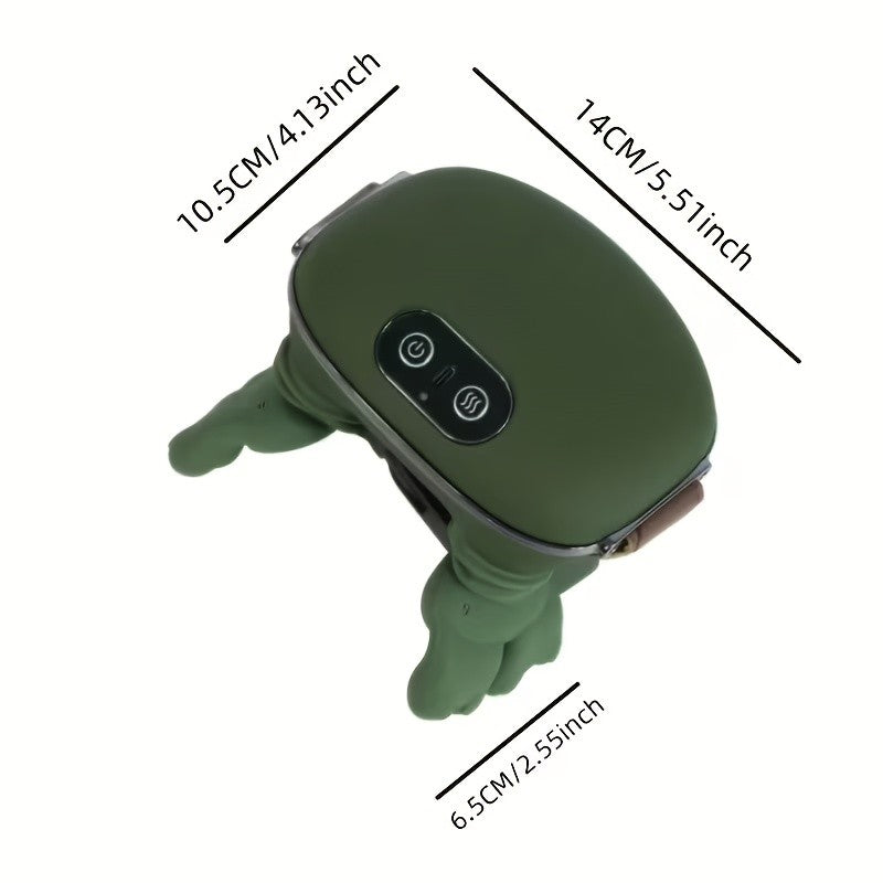 Heated Shiatsu Neck Massager with Listed 4D Hand-Style Kneading, Dual-Zone Warmth and Wireless Portable Design for Instruction-Guided Adult Home Massage Routines