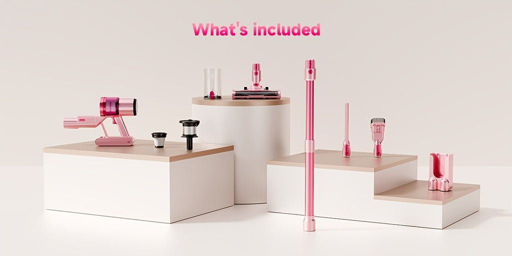 LED Display Cordless Vacuum Cleaner with Anti-Tangle Floor Brush and Detachable Rechargeable Battery for Carpet, Pet Hair, Tile and Hardwood Floors